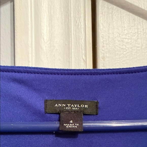 Ann Taylor Cobalt Blue Crewneck Dress - Picture 6 of 7